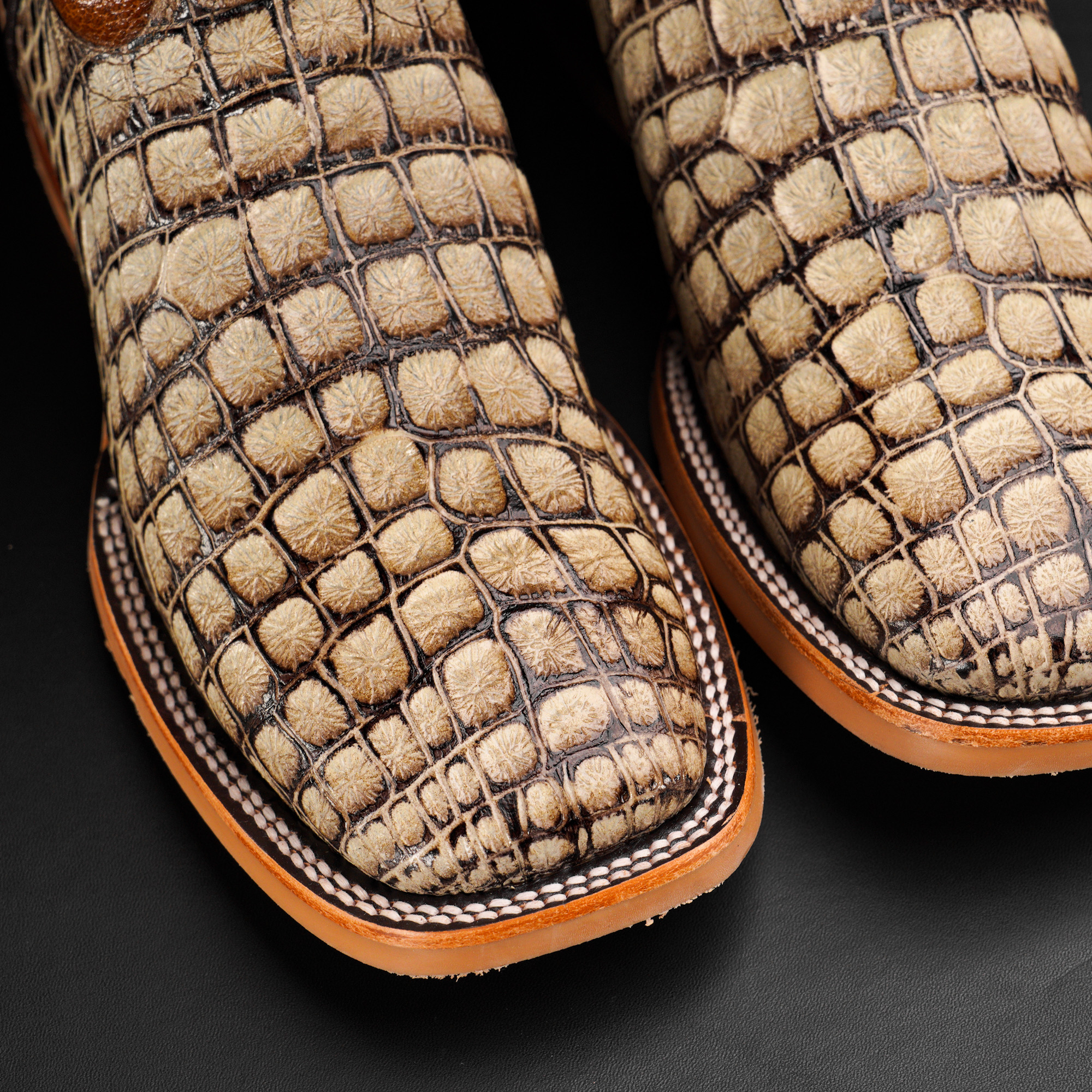 Desert Argentine Caiman - Square Toe - Image 2