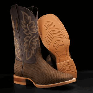 Matte Honey Belly Python - Square Toe