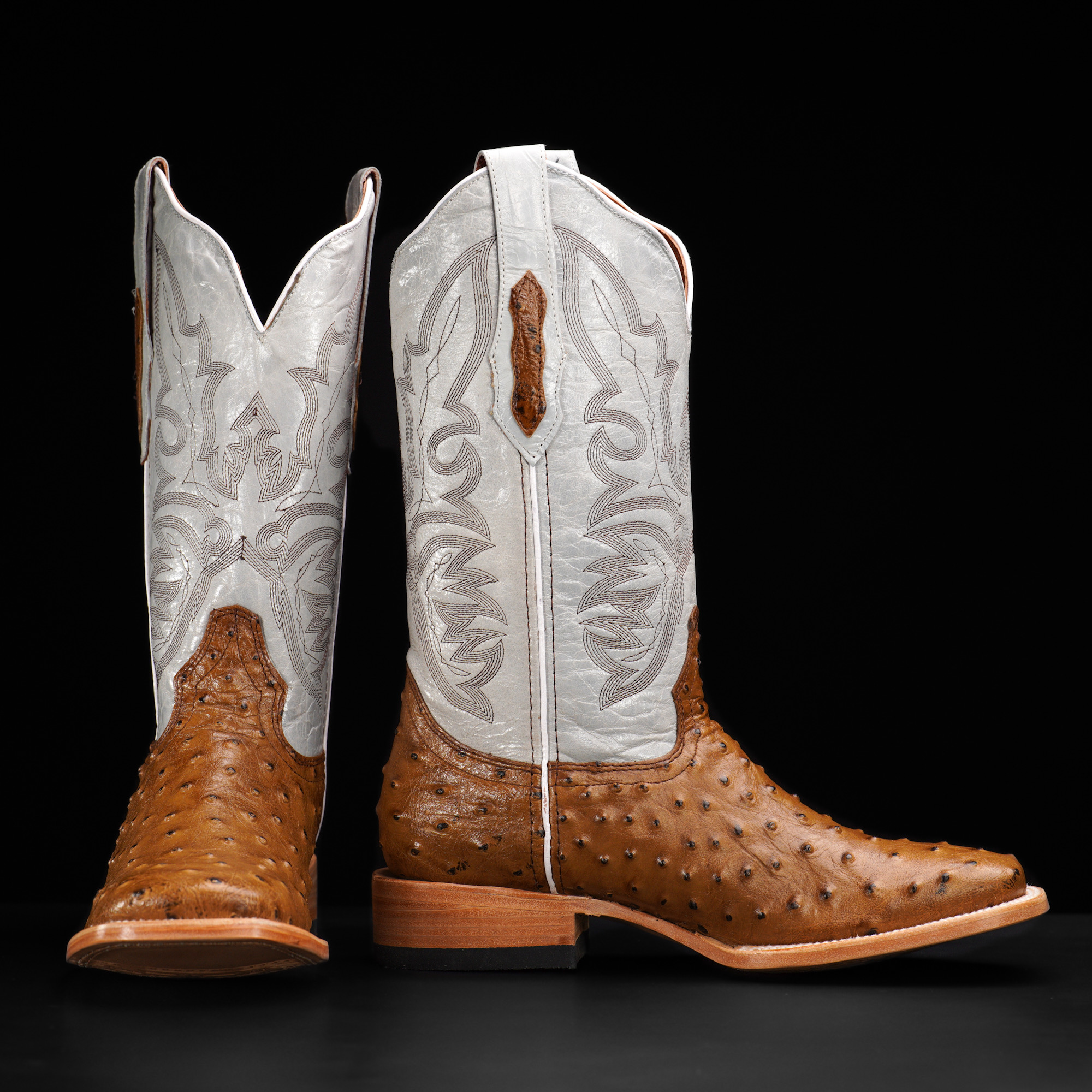 Honey Ostrich – Square Toe - Image 2