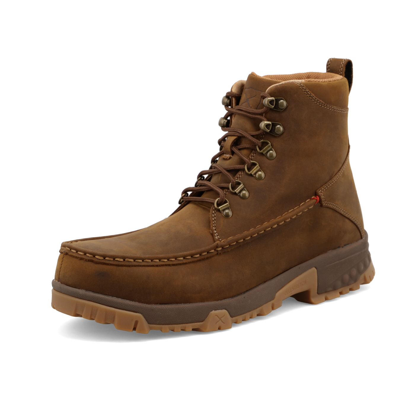 Twisted X Work Boot Distressed Saddle - Steel Toe