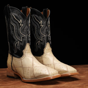 AUTHENTIC Patch Work Orix Ostrich – Square Toe