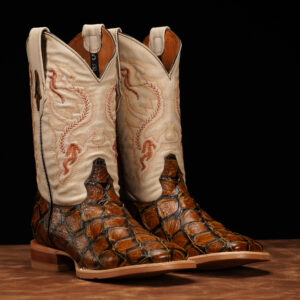 Honey Fish Scale - Square Toe