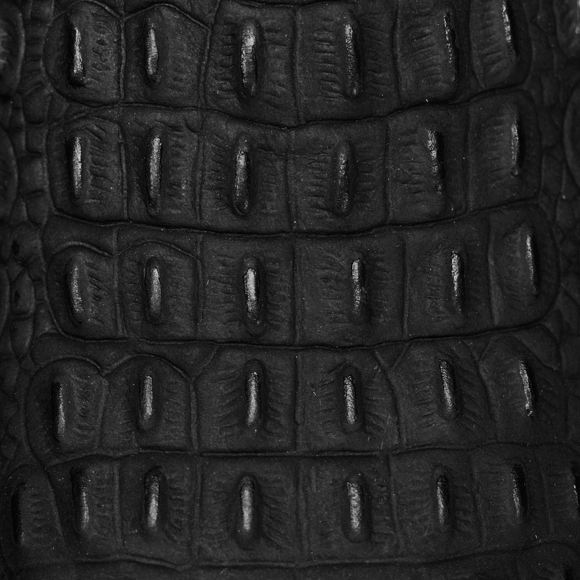 Matte Black Caiman Horn Back - Square Toe - Image 4