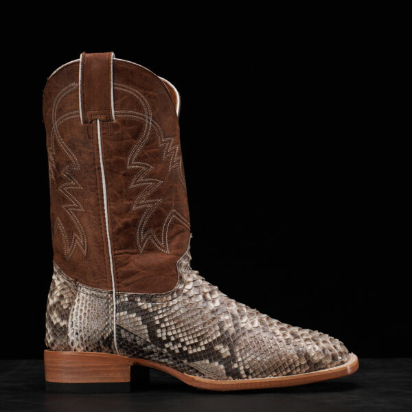 AUTHENTIC Natural Python – Square Toe - Alfa Western WearAlfa Western Wear