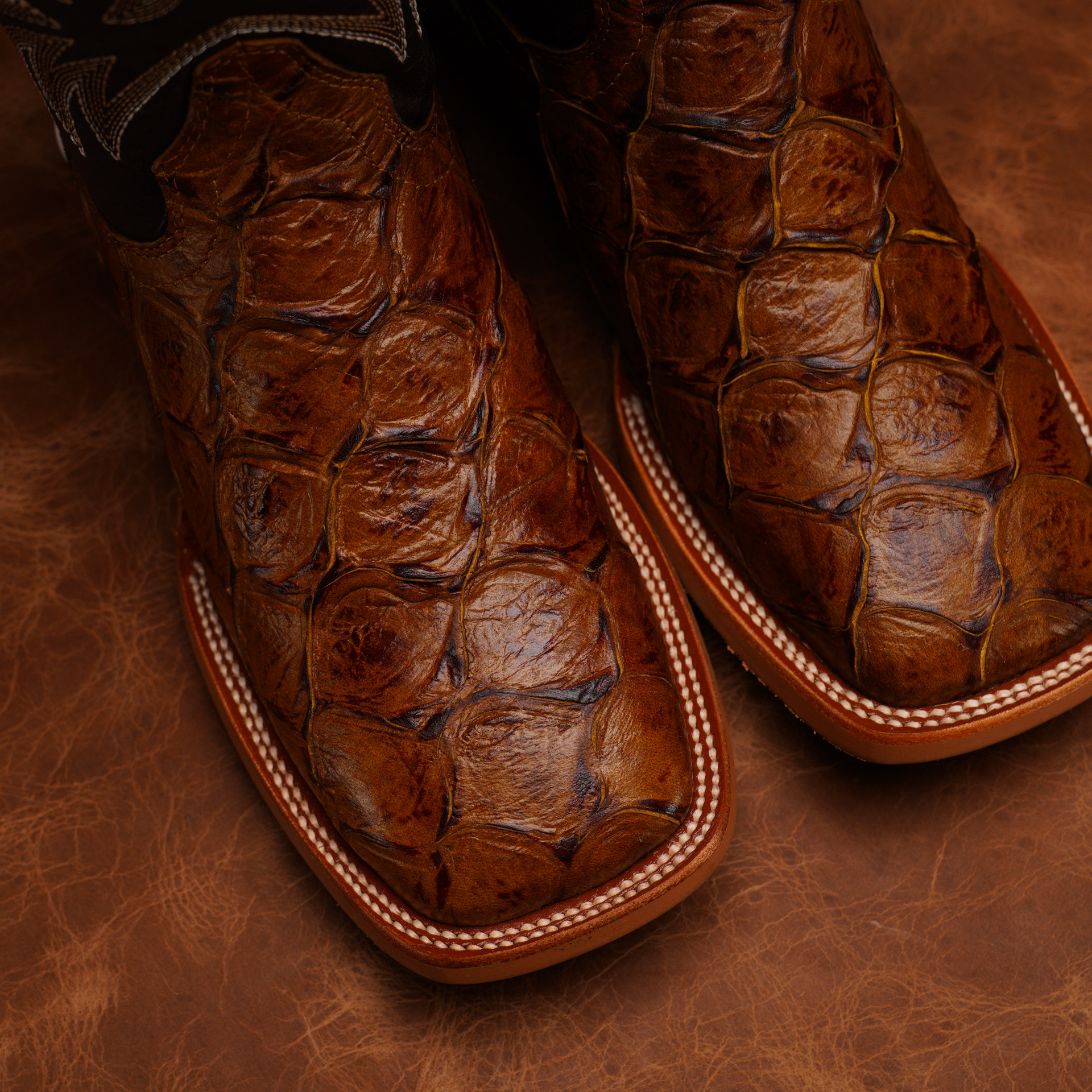 Honey Fish Scale – Square Toe - Image 3