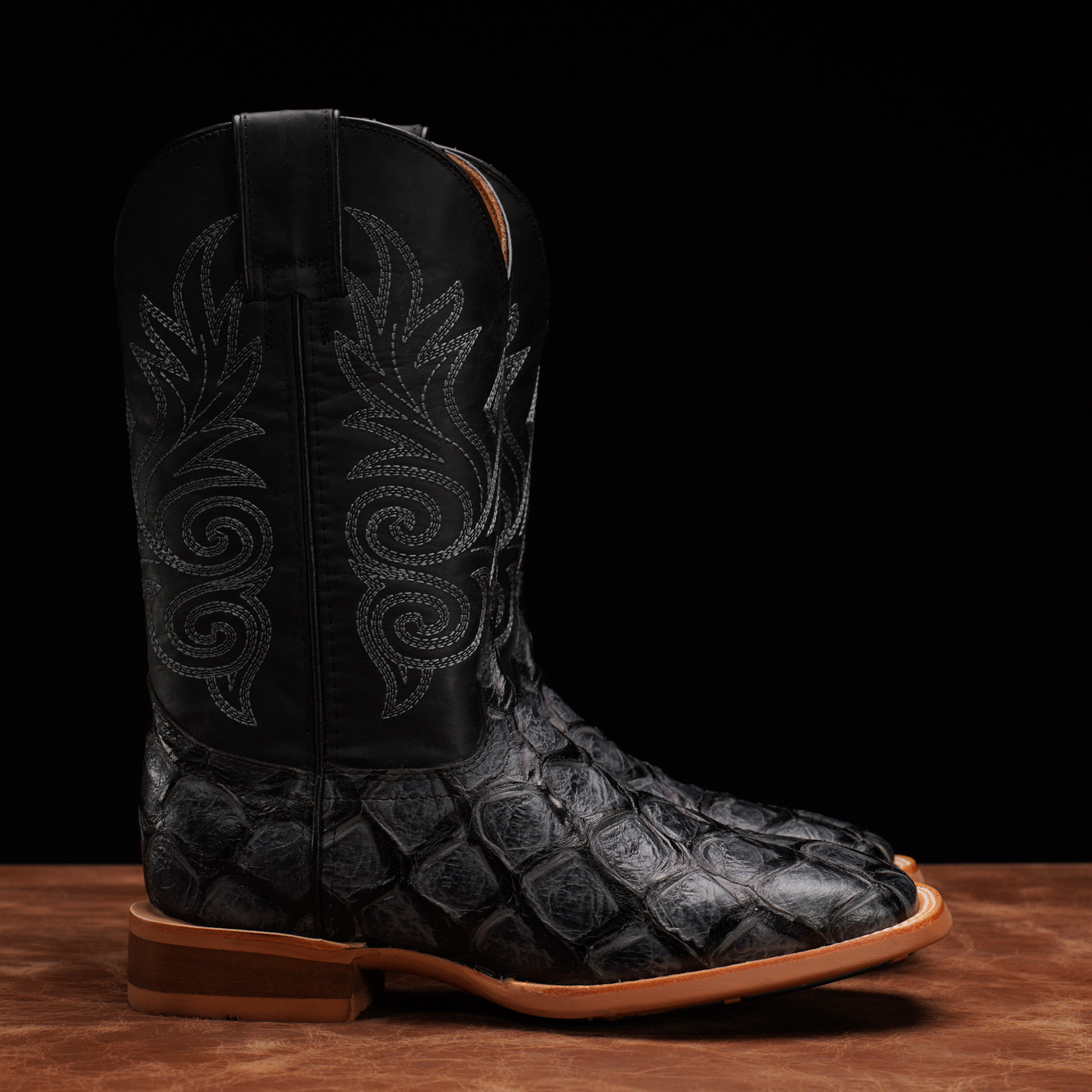 Gray Fish Scale – Square Toe - Image 2