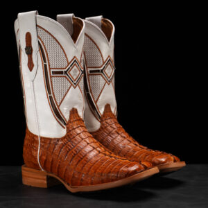 AUTHENTIC Brandy Caiman Tail – Square Toe