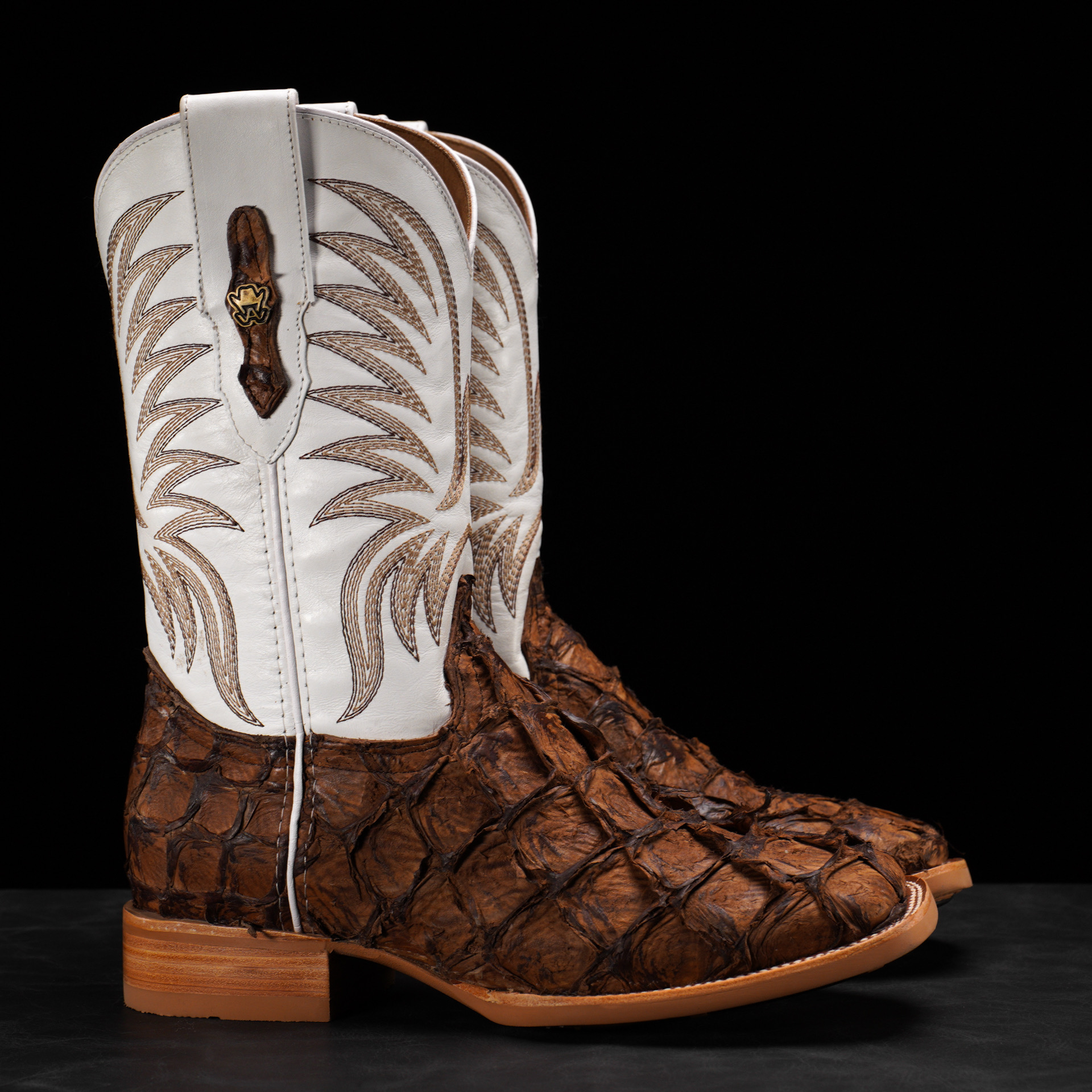 AUTHENTIC Brown Pirarucu – Square Toe - Image 2