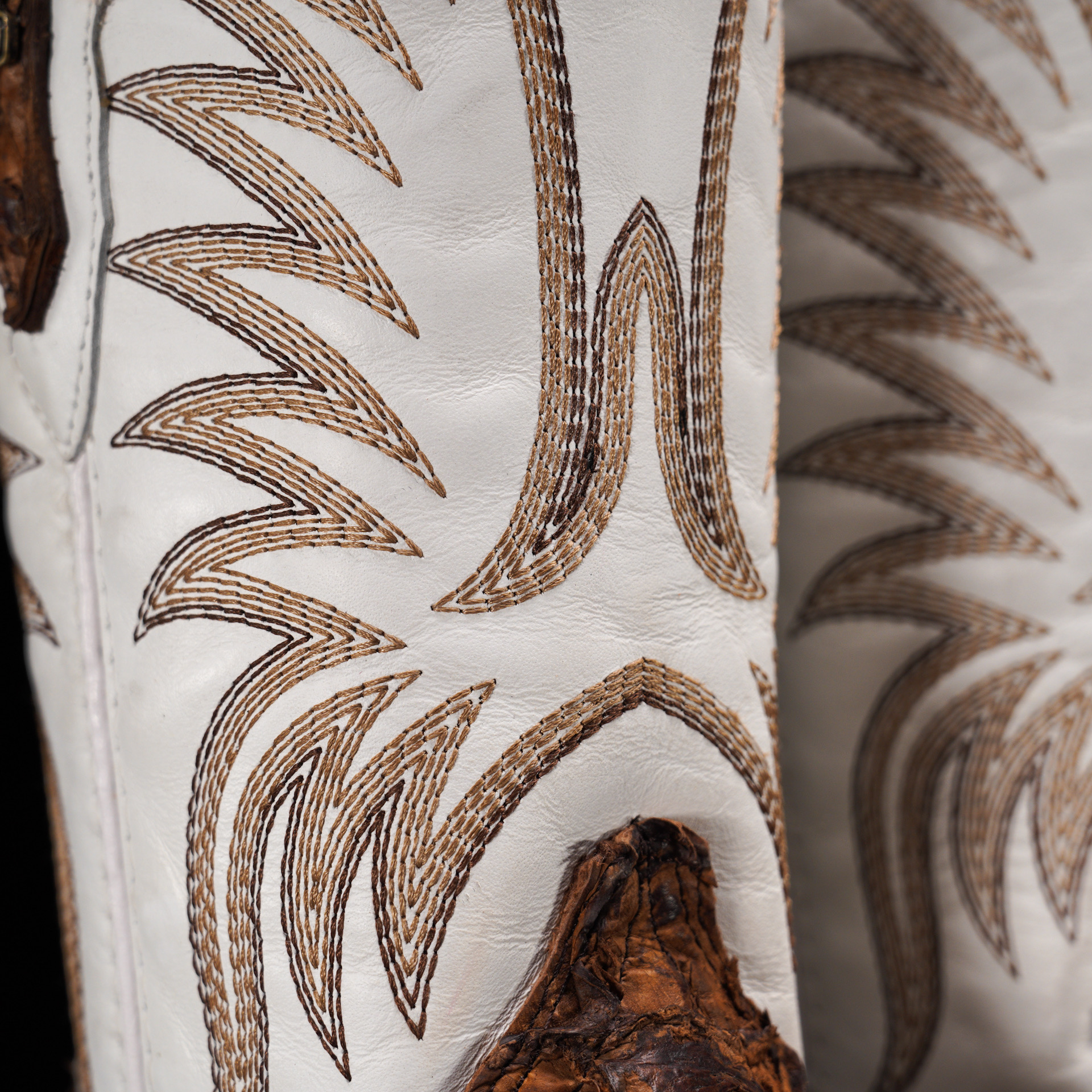 AUTHENTIC Brown Pirarucu – Square Toe - Image 5