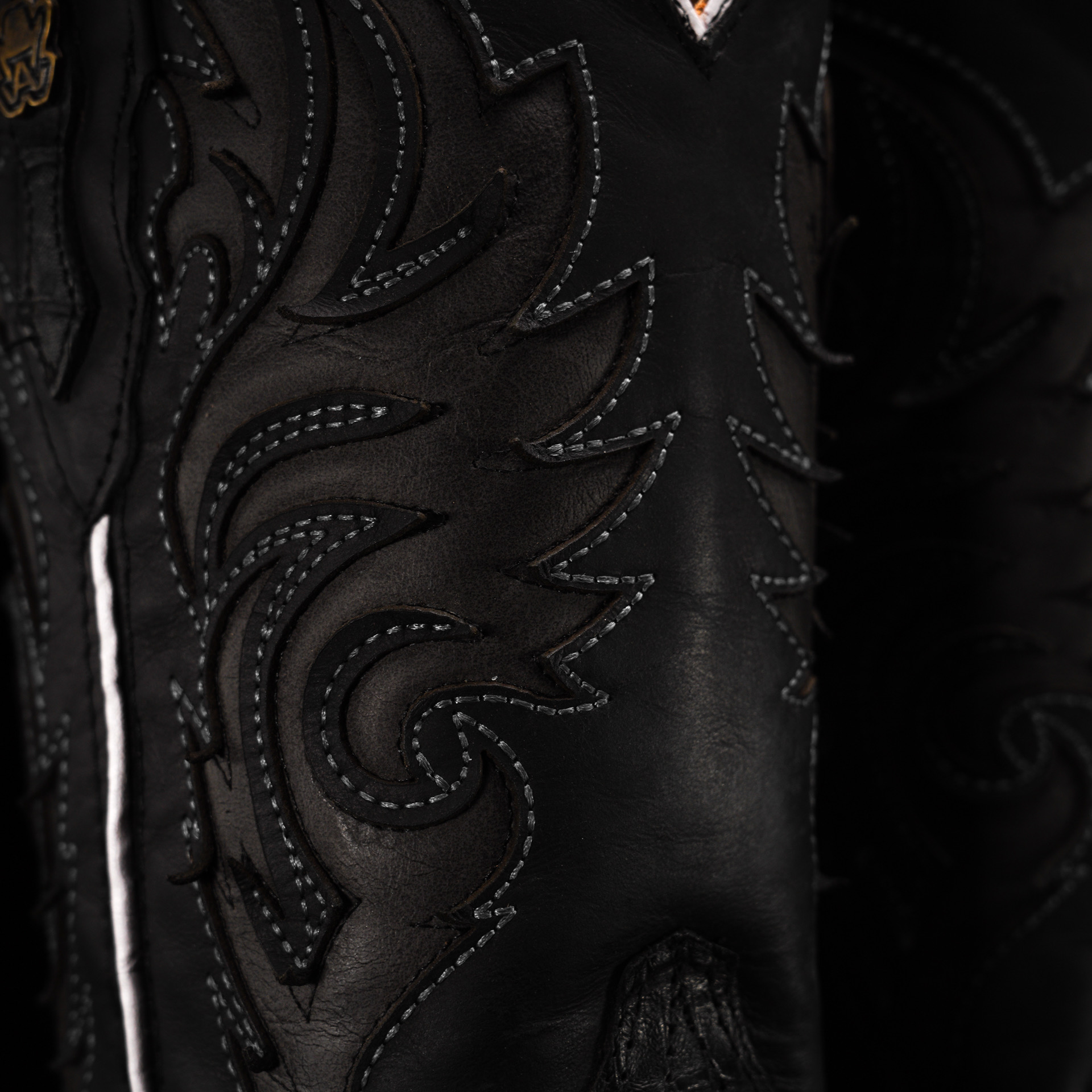 AUTHENTIC Black Caiman Belly – Square Toe - Image 4