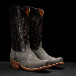 Genuine Grey Roughout - Cutter Toe (FREE Belt & Wallet)