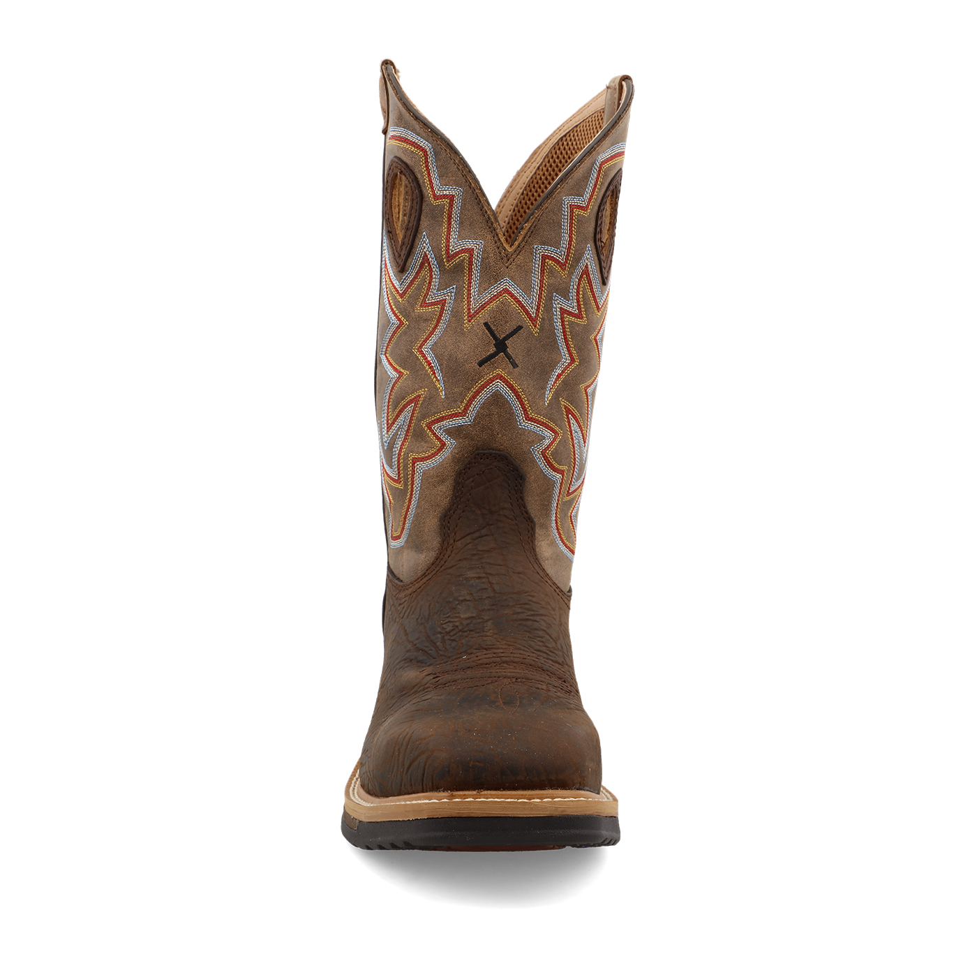 Twisted X Western Work Boot Taupe & Bomber - Square Toe (Steel Toe) - Image 4