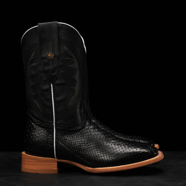 AUTHENTIC Black Python – Square Toe - Alfa Western WearAlfa Western Wear