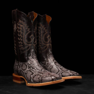 Brown Python Belly – Square Toe