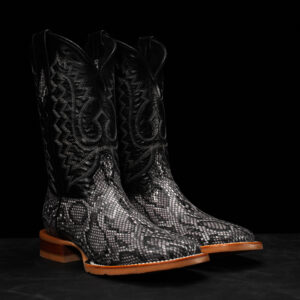 Natural Python Belly – Square Toe