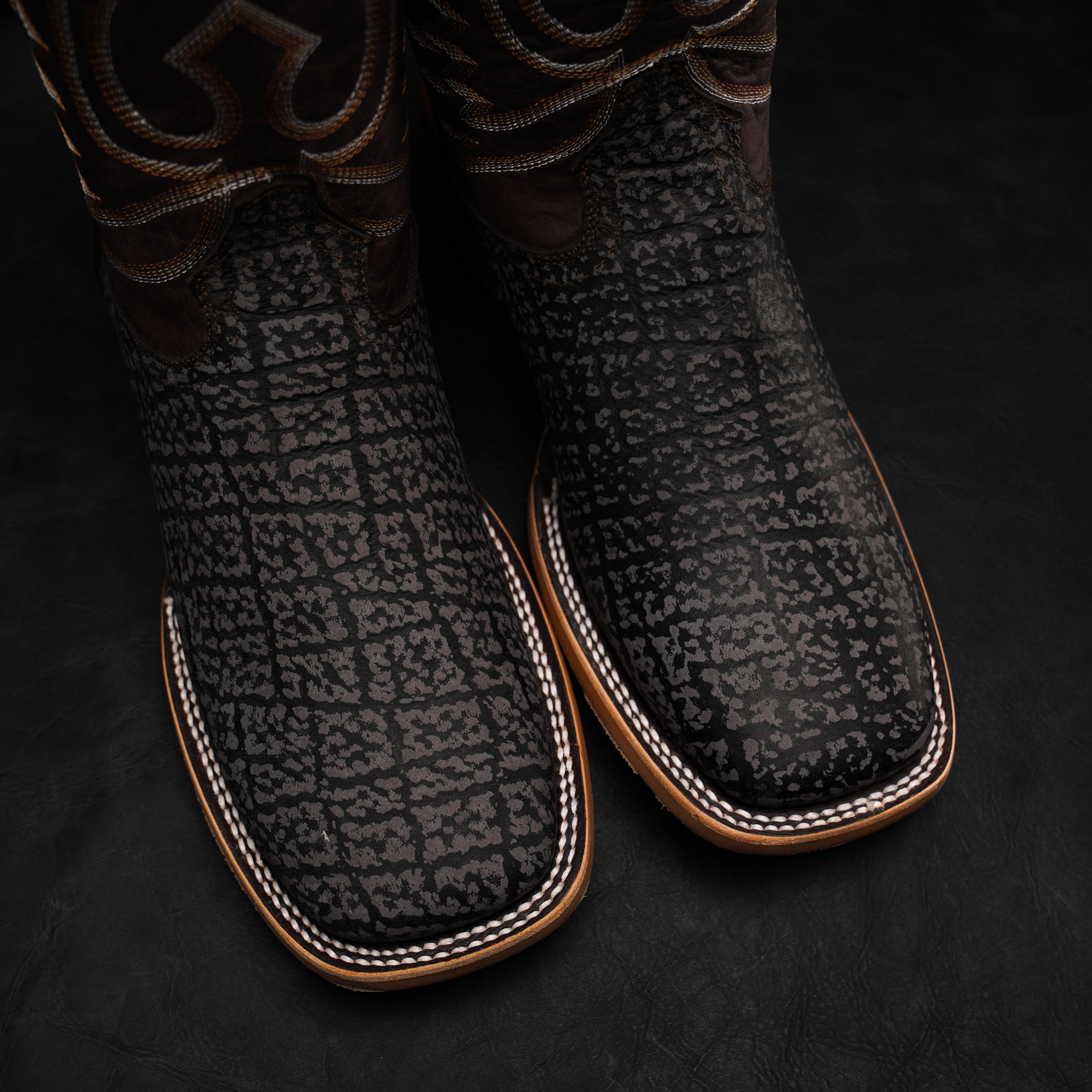 Matte Brown Elephant – Square Toe - Image 3