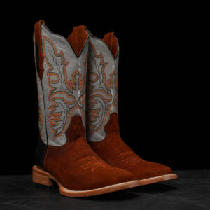 Brown Roughout – Square Toe