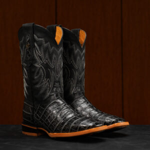 Gray Alligator Belly - Square Toe