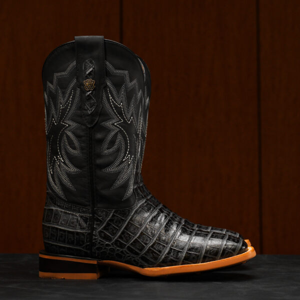 Gray Alligator Belly - Square Toe - Alfa Western WearAlfa Western Wear