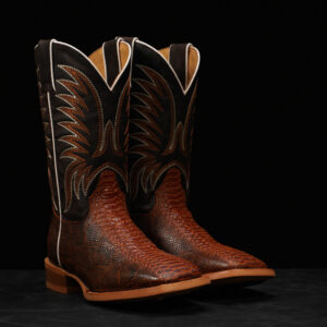 Cognac Water Snake – Square Toe