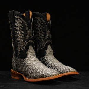 Matte Natural Python – Square Toe