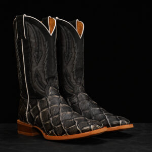 Gray Fish Scale – Square Toe