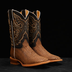 Matte Orix Python – Square Toe