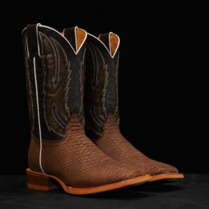 Matte Brown Python – Square Toe