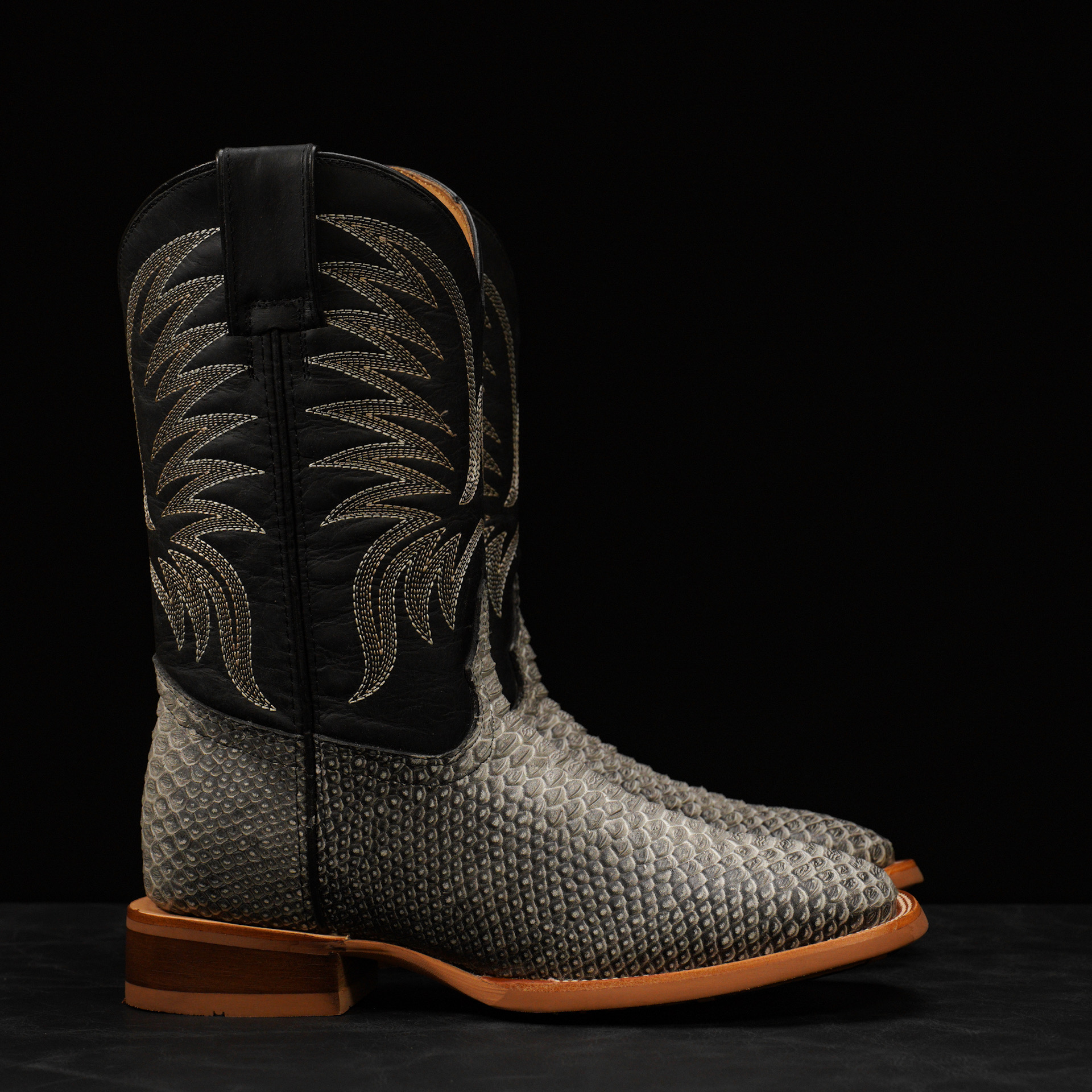 Matte Natural Python – Square Toe - Image 2