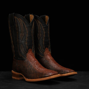 Cognac Water Snake – Square Toe