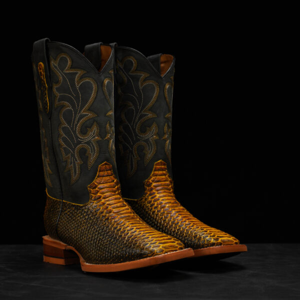 Honey Python – Square Toe - Alfa Western WearAlfa Western Wear