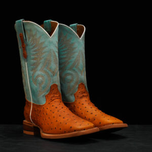 Matte Honey Ostrich – Square Toe