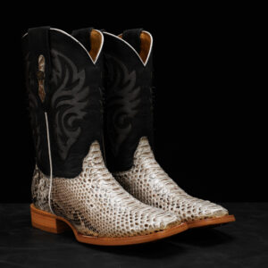 AUTHENTIC Natural Python – Square Toe