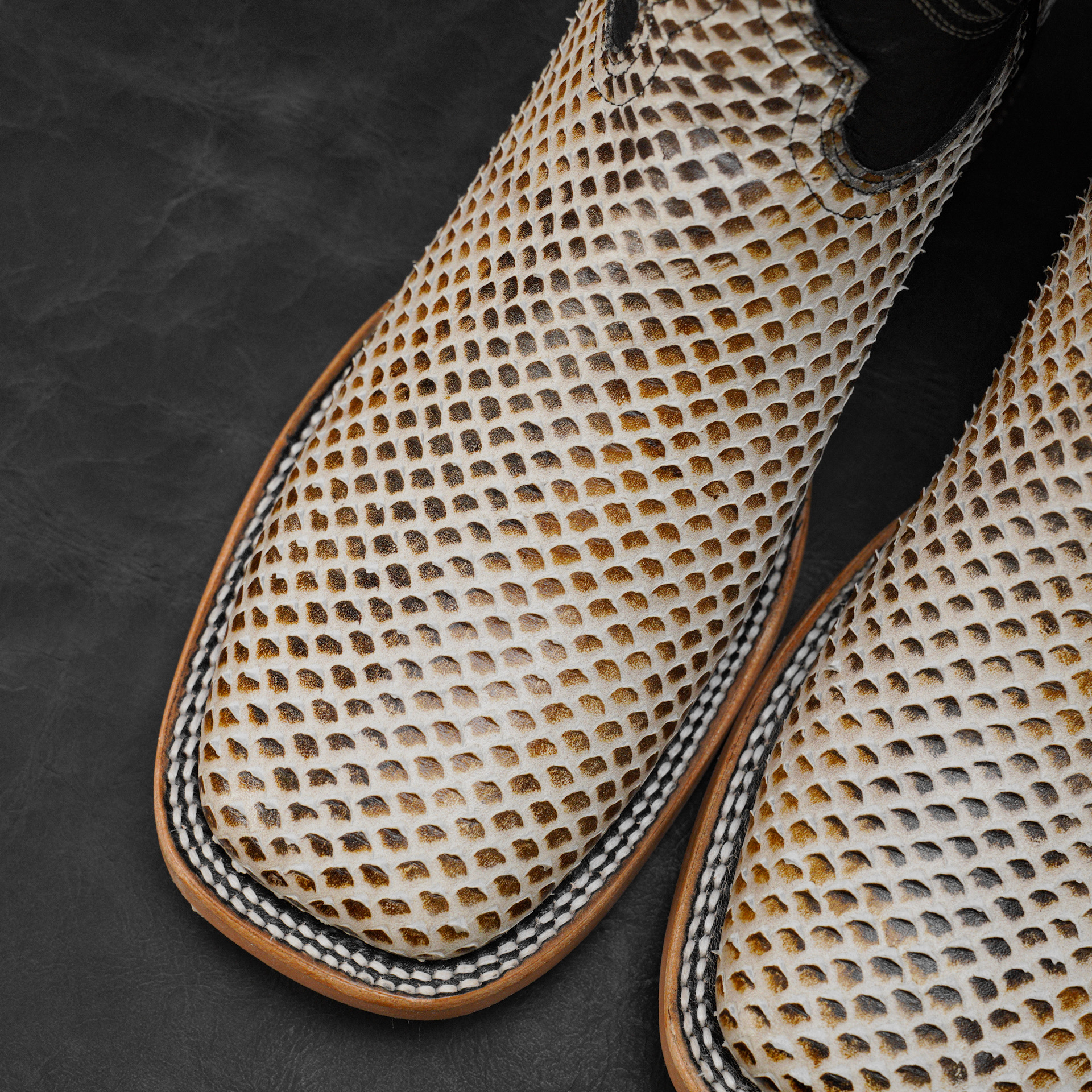 Bone Python Belly – Square Toe - Image 3