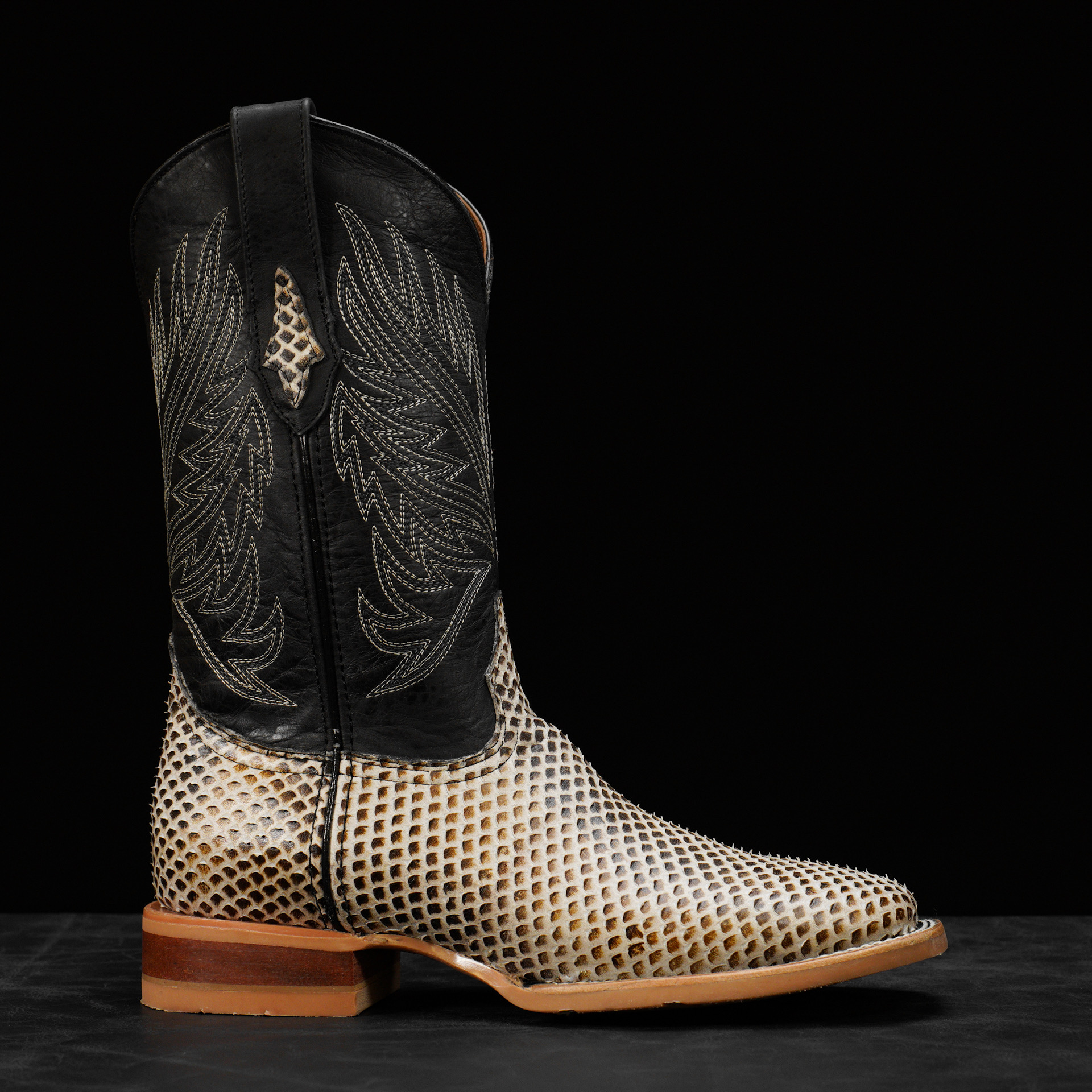 Bone Python Belly – Square Toe - Image 2