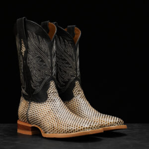 Bone Python Belly – Square Toe