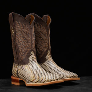 Bone Python Belly – Square Toe