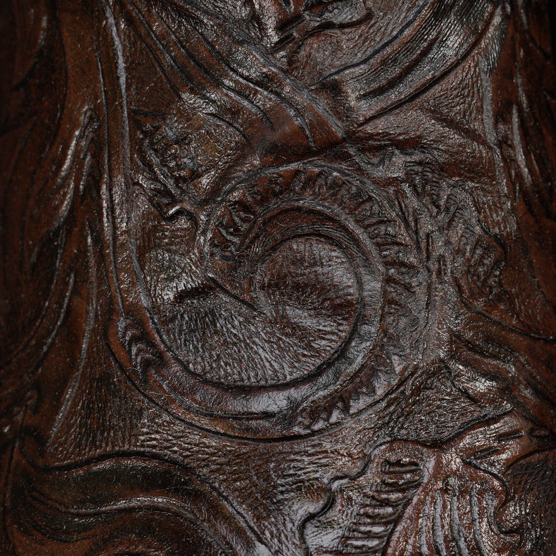 Brown Hand Tooled – Square Toe - Image 4