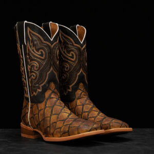 Matte Honey Fish Scale – Square Toe