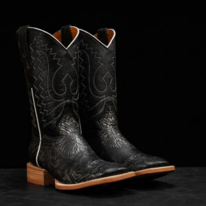 Gray Hand Tooled – Square Toe