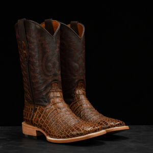 Honey Alligator Belly - Square Toe