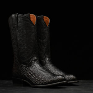 Black Caiman Horn Back - J Toe