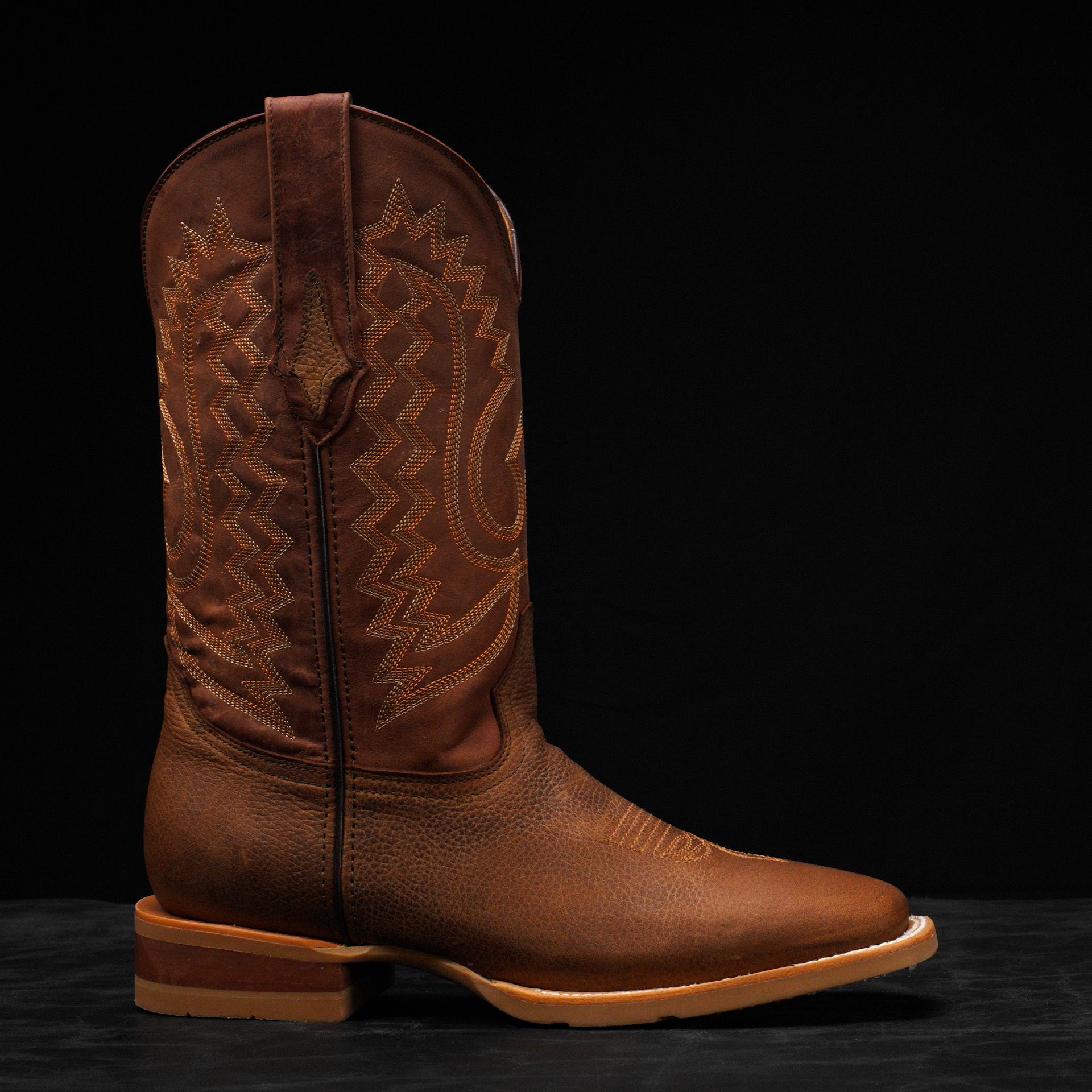 Brown Bullhide – Square Toe - Image 2