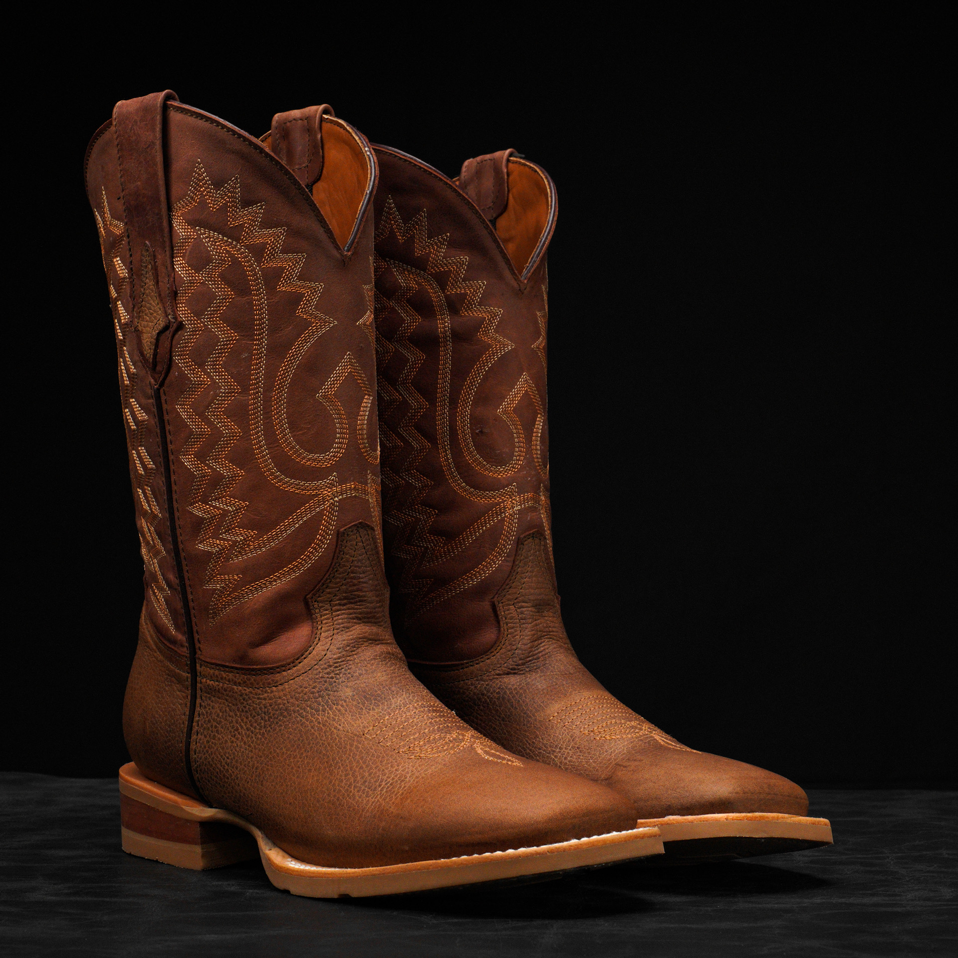 Brown Bullhide – Square Toe