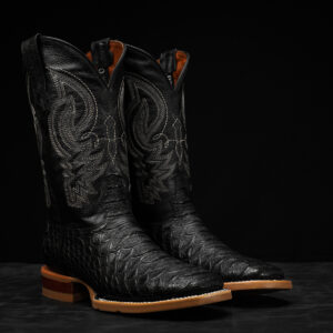 Black Giant Python – Square Toe