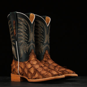 AUTHENTIC Brown Pirarucu – Square Toe