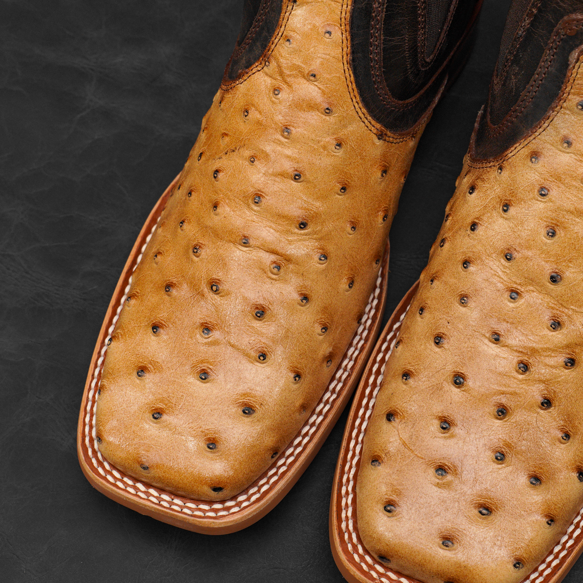 Orix Ostrich Chelsea Boot – Square Toe - Image 4