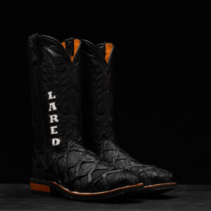 Genuine Custom Black Pirarucu - Steel Toe