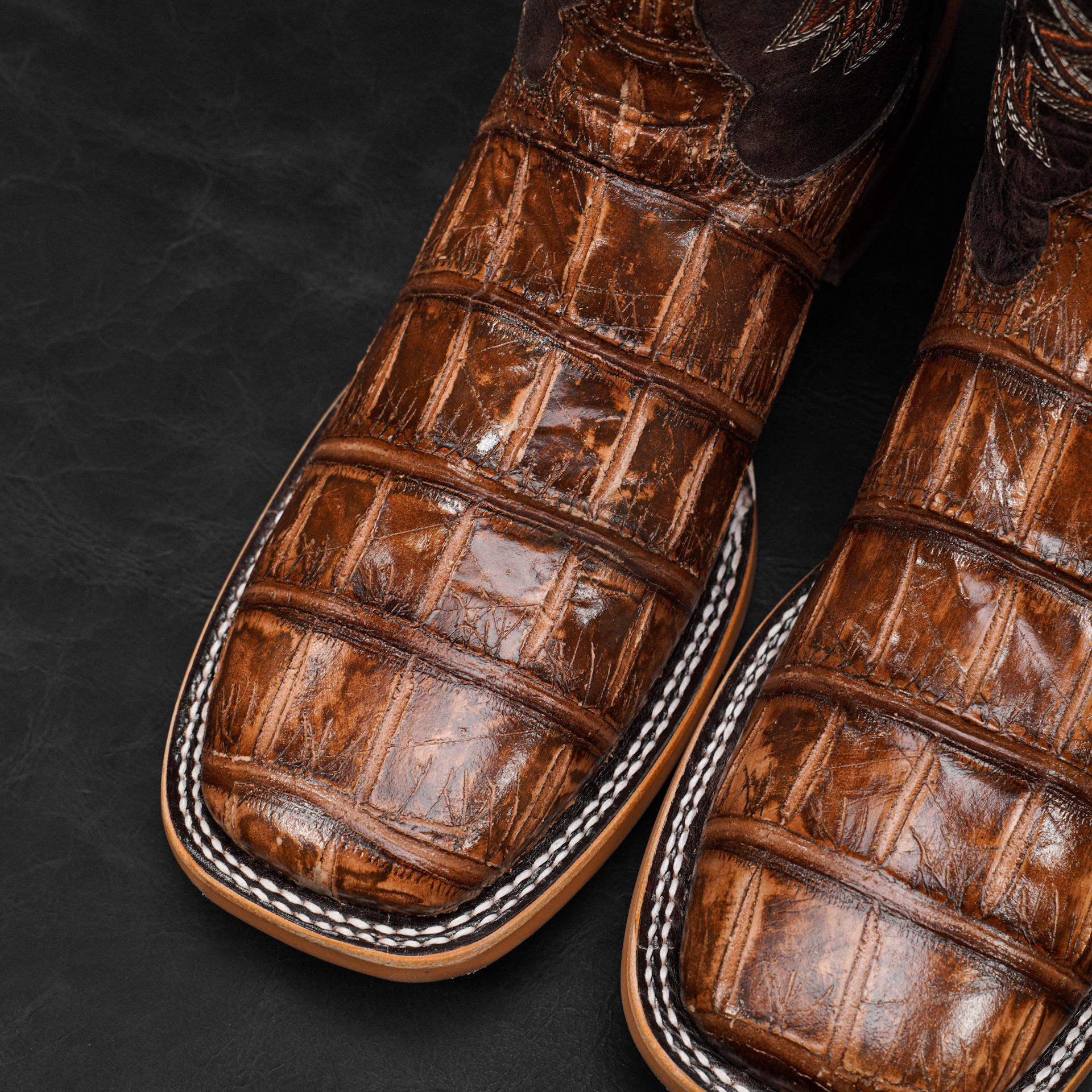 Sand Giant Alligator Belly – Square Toe - Image 3