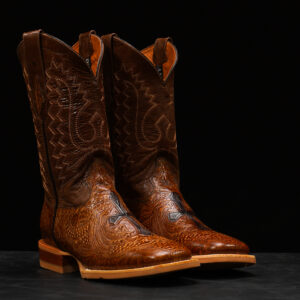 Honey Hand Tooled - Square Toe